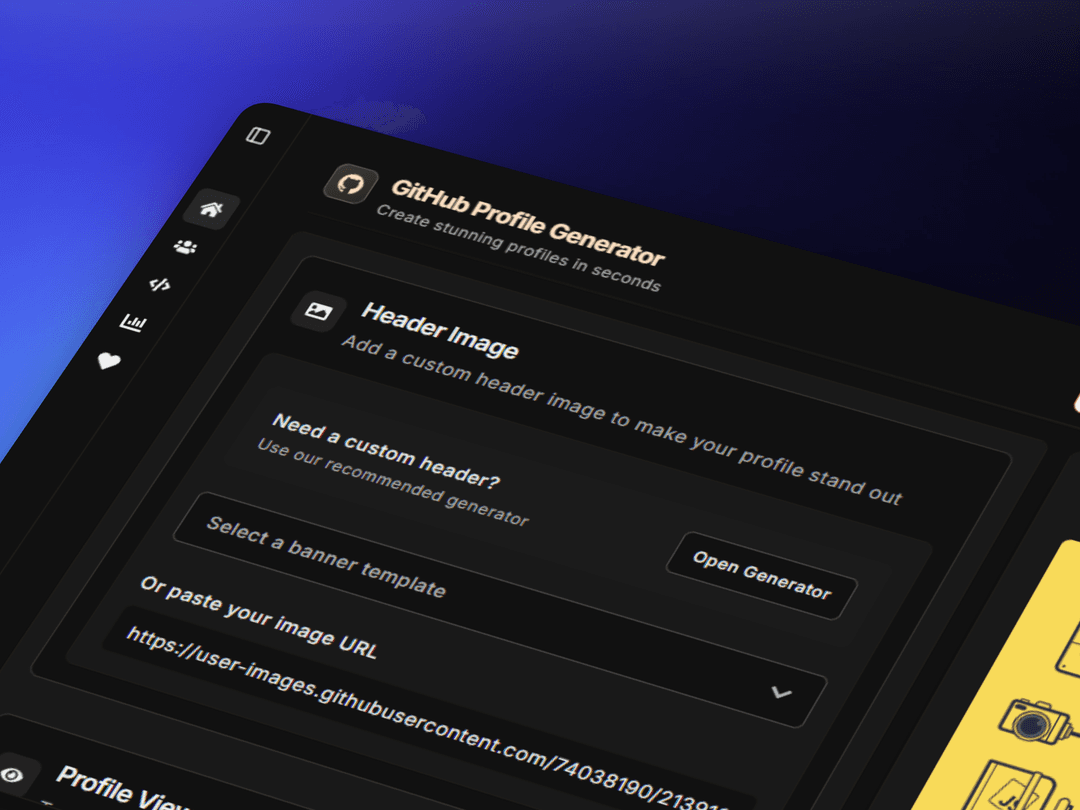 GitHub Profile Generator
